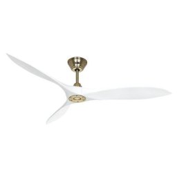 Ventilateur de plafond ECO AIRSCREW, Ø hélice 1520 mm, blanc mat / laiton