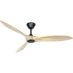 Ventilateur de plafond ECO AIRSCREW, Ø hélice 1520 mm, naturel / noir mat