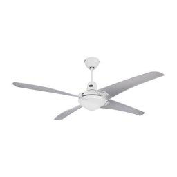 Ventilateur de plafond MIRAGE, Ø hélice 1400 mm, avec télécommande, translucide / laque blanche