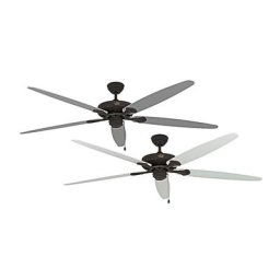 Ventilateur de plafond CLASSIC ROYAL, Ø hélice 1800 mm, laque blanche / laque gris clair / brun ancien / bronze