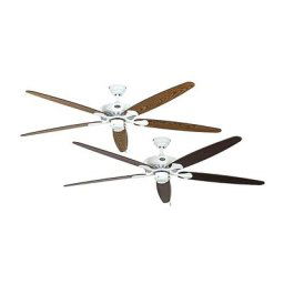 Ventilateur de plafond CLASSIC ROYAL, Ø hélice 1800 mm, chêne ancien / noyer / laque blanche