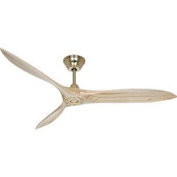 Ventilateur de plafond ECO AIRSCREW, Ø hélice 1520 mm, naturel / laiton