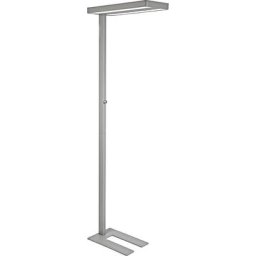 MAUL Lampe à diodes LED sur pied MAULjaval, intensité lumineuse variable, 7100 lumens, 80 W, aluminium RAL 9006