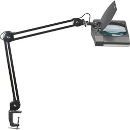 MAUL Lampe loupe LED MAULvitrum, avec pince-étau, noir
