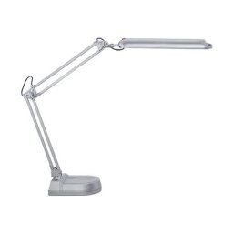 MAUL Lampe économe 11 W, avec pied, argent