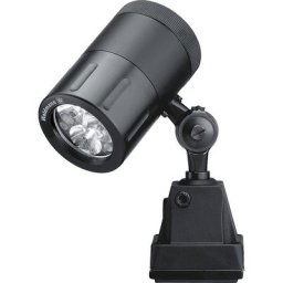 Waldmann Lampe industrielle 24 V, aluminium anodisé, noir, Spot avec angle de rayonnement de 10°