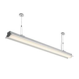 Hansa Plafonnier à diodes LED ALU CONNECT, 36 W, longueur 1180 mm, argent