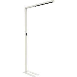 MAUL Lampe à diodes LED MAULsirius colour vario sensor, avec pied, intensité lumineuse variable, blanc sécurité RAL 9003