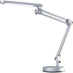 Hansa Lampe de bureau à diodes 4 STARS, avec pied, argent