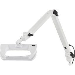 Lampe loupe à diodes LED grand champ, grossissement 175 %, avec bras articulé, blanc neutre