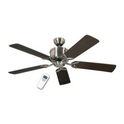 Ventilateur de plafond ECO ELEMENTS, Ø hélice 1320 mm, bois Wengé / érable / chrome brossé