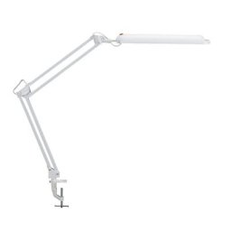 MAUL Lampe économe avec pince-étau, 11 W, lot de 2, blanc