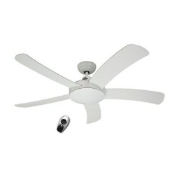 Ventilateur de plafond FALCETTO, avec télécommande, laque blanche