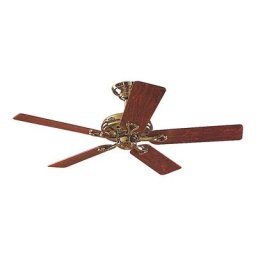 Ventilateur de plafond SAVOY, Ø hélice 1320 mm, rosier / chêne / laiton poli