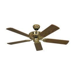 Ventilateur de plafond CLASSIC ROYAL, Ø hélice 1030 mm, chêne ancien / laiton poli
