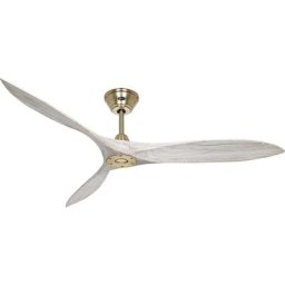 Ventilateur de plafond ECO AIRSCREW, Ø hélice 1520 mm, blanc / laiton
