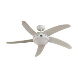 Ventilateur de plafond ELICA, sans télécommande, laque blanche