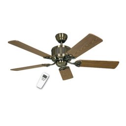 Ventilateur de plafond ECO ELEMENTS, Ø hélice 1320 mm, chêne ancien / hêtre / laiton ancien