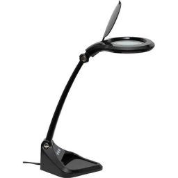 MAUL Lampe loupe à diodes LED MAULiris, intensité lumineuse variable, 470 lumens, 7 W, noir
