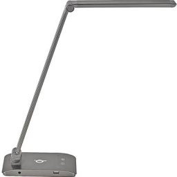 MAUL Lampe de table à diodes LED MAULstella colour vario, fonction de chargement sans fil, certification Qi, intensité lumineuse variable, 8 W