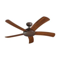 Ventilateur de plafond FALCETTO, sans télécommande, noyer / brun ancien / bronze