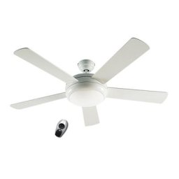 Ventilateur de plafond TITANIUM, Ø hélice 1320 mm, avec télécommande, laque blanche