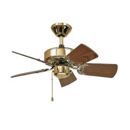 Ventilateur de plafond CLASSIC ROYAL, Ø hélice 750 mm, chêne ancien / laiton poli