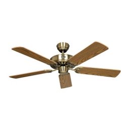 Ventilateur de plafond CLASSIC ROYAL, Ø hélice 1320 mm, chêne ancien / laiton ancien