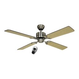 Ventilateur de plafond TELESTO, Ø hélice 1320 mm, avec télécommande, bois Wengé / érable / chrome brossé