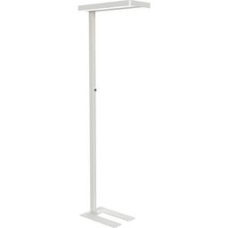 MAUL Lampe à diodes LED sur pied MAULjaval, intensité lumineuse variable, 7100 lumens, 80 W, blanc sécurité RAL 9003