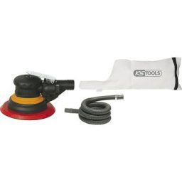 KS Tools Ponceuse excentrique pneumatique avec aspiration des poussières, 240 watts, consommation d'air 255 l/min