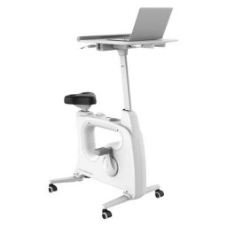 Vélo de bureau FLEXISPOT, avec plan de travail, blanc