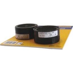 Leipold+Döhle Filtre européen P2 R, 2 lots de 2, pour particules solides et liquides