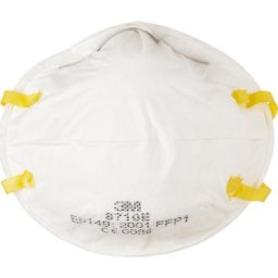 3M Masque de protection respiratoire 8710E FFP1, sans clapet, lot de 20, blanc