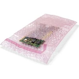 Sachet en film matelassé, antistatique, 3 plis, autocollant, l x L 110 x 160 mm, lot de 500
