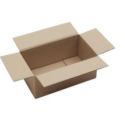 Caisses pliantes en carton ondulé, FEFCO 0201, double cannelure, lot de 50, dimensions intérieures 350 x 200 x 150 mm