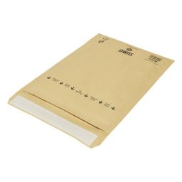 Pochette rembourrée en papier Sumo® terra, bandes de papier déchiqueté, L x l 340 x 245 mm, lot de 50
