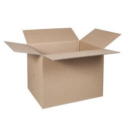 Caisse pliante, FEFCO 0201, en papier à double cannelure, dimensions intérieures 600 x 400 x 400 mm, lot de 50