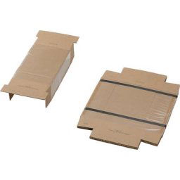 Emballage à fixation, avec dispositif de fixation et carton d'emballage, lot de 25, pour dim. des marchandises emballées: L x l x h 220 x 150 x 80 mm
