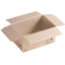 eurokraft basic Carton pliant SPEEDBOX, simple cannelure, lot de 50, L x l x h 265 x 180 x 130 mm