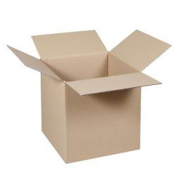 Caisse pliante, FEFCO 0201, en papier à double cannelure, dimensions intérieures 250 x 250 x 250 mm, lot de 100