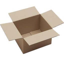 Caisses pliantes en carton ondulé, FEFCO 0201, double cannelure, lot de 50, dimensions intérieures 300 x 250 x 200 mm