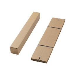 Etui d'expédition télescopique, lot de 100, carton ondulé 1.30 B, longueur 870 - 1850 mm