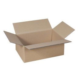 Caisse pliante, FEFCO 0201, en papier à double cannelure, dim. int. 605 x 455 x 180 mm, lot de 50