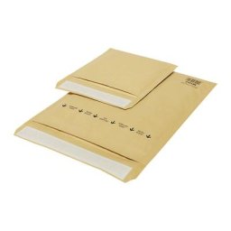Pochette rembourrée en papier Sumo® terra, bandes de papier déchiqueté, L x l 265 x 235 mm, lot de 50