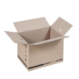Caisses professionnelles, en carton à simple cannelure, FEFCO 0701, dim. int. 305 x 215 x 220 mm, lot de 50