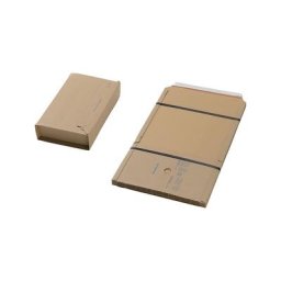 eurokraft basic Emballage universel et pour livres, lot de 50, dimensions intérieures L x l 302 x 215 mm