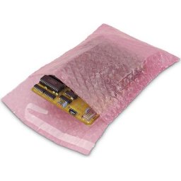 Sachet en film matelassé, 2 plis, ouverture en haut, épaisseur film 65 µm, l x L 300 x 300 mm, lot de 150