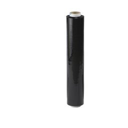 Film étirable manuel en PE, lot de 6 rouleaux largeur 500 mm, épaisseur film 23 µm, noir, 4 lots et +