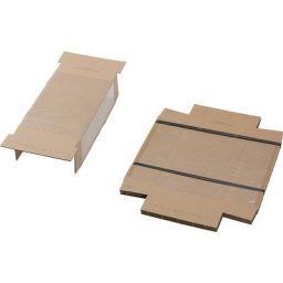 Emballage à fixation, avec dispositif de fixation et carton d'emballage, lot de 25, pour dim. des marchandises emballées: L x l x h 300 x 200 x 100 mm